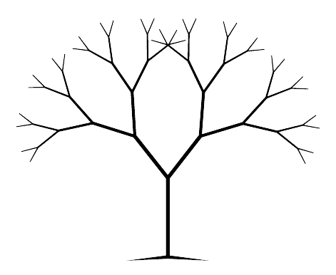 simple fractal tree